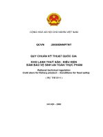 Quy chuẩn kỹ thuật quốc gia đảm bảo vệ sinh an toàn thực phẩm pdf