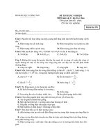 ĐỀ THI TRẮC NGHIỆM MÔN môn vật lý lớp 12 cơ bản - Mã đề thi 570 pps