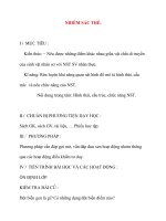 Giáo án Sinh Học lớp 12 Ban Tự Nhiên: NHIỄM SẮC THỂ pps