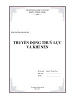 Giáo trình thực tập môn học TRUYỀN ĐỘNG THUỶ LỰC VÀ KHÍ NÉN pptx