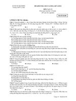 ĐỀ KIỂM TRA CHẤT LƯỢNG GIỮA KÌ II MÔN VẬT LÝ - Mã đề thi 485 ppsx