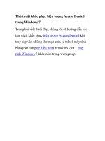 Thủ thuật khắc phục hiện tượng Access Denied trong Windows 7 ppsx