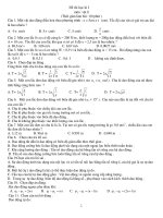 Đề thi học kì I môn :vật lí (Thời gian làm bài : 60 phút ) pot