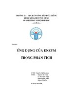 Ứng dụng của enzym trong phân tích