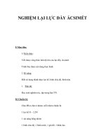 NGHIỆM LẠI LỰC ĐẨY ÁCSIMÉT pdf