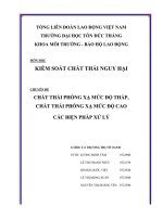 Chất thải phóng xạ mức độ thấp, chất thải phóng xạ mức độ cao các biện pháp xử lý