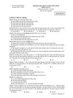 ĐỀ KIỂM TRA CHẤT LƯỢNG GIỮA KÌ II MÔN VẬT LÝ - Mã đề thi 357 doc