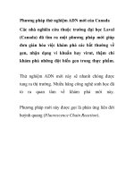 Phương pháp thử nghiệm ADN mới của Canada pps