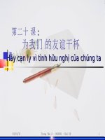 Trung văn 2 - Bài 20 pdf