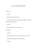 LỰC. TỔNG HỢP VÀ PHÂN TÍCH LỰC pdf