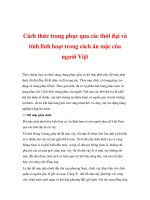 CÁC TRIỀU ĐẠI VÀ TRANG PHỤC - 2 ppsx