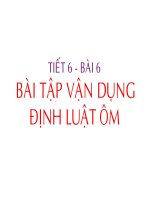 Bài tập vận dụng định luật ôm