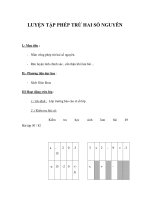 LUYỆN TẬP PHÉP TRỪ HAI SỐ NGUYÊN ppt