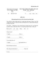 Mẫu biên bản số 02: Biên bản tạm giữ tang vật, phương tiện, thiết bị vi phạm hành chính về sử dụng năng lượng tiết kiệm và hiệu quả ppt