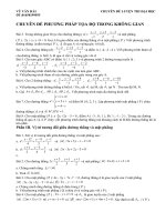 Chuyên đề phương pháp tọa độ trong không gian pdf