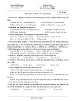 Đề thi học kỳ ii môn: vật lý 12 – Mã đề: 092 ppsx