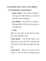 TẠO REPORT BẰNG CHỨC NĂNG DESIGN ppsx