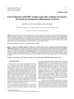 Báo cáo lâm nghiệp: