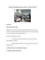 Sáng kiến kinh nghiệm môn quản trị nhân lực – Phân tích công việc pdf