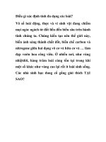 Điều gì xác định tính đa dạng các loài? ppt