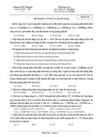 Đề thi học kỳ ii môn: vật lý 12 – Mã đề: 234 pdf