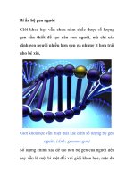 Bí ẩn bộ gen người docx