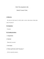 Unit 6: The young pioneers club.Period 37: Lesson 5: Write docx