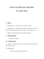 LUYỆN TẬP TÍNH CHẤT CHIA HẾT CỦA MỘT TỔNG pot