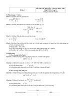 Toán học 11 - Đề số 4 potx