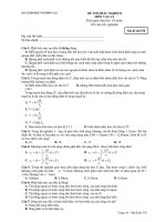 ĐỀ KIỂM TRA CHẤT LƯỢNG GIỮA KÌ II MÔN VẬT LÝ - Mã đề thi 570 ppt