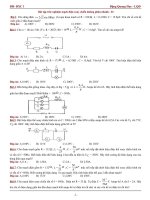 Bài tập trắc nghiệm mạch điện xoay chiều không phân nhánh - 01 ppt