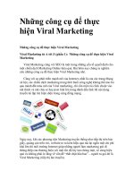 Những công cụ để thực hiện Viral Marketing doc
