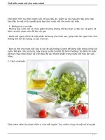 Chế biến nước sốt cho món salad doc