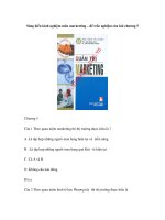 Sáng kiến kinh nghiệm môn marketting – đề trắc nghiệm câu hỏi chương 5 pot