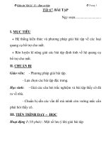 Giáo án Vật Lý 11 –Tiết 67. BÀI TẬP doc