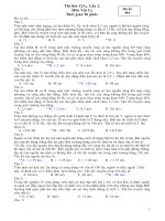 Thi thử Lần 2 Môn Vật Lí - Mã đề 404 ppt