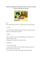 Sáng kiến kinh nghiệm môn toán mẫu giáo 4-5 tuổi – bài 4 dạy trẻ so sánh sắp xếp thứ tự về chiều dài của 3 đối tượng pdf