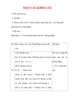 Giáo án HÌnh học 12 ban tự nhiên : Tên bài dạy : MẶT CẦU,KHỐI CẦU ppsx