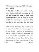 Vi khuẩn probiotic ngăn ngừa bệnh da liễu nguy hiểm ở loài ếch pptx