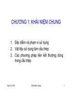 THIẾT KẾ CẦU THÉP - CHƯƠNG 1 doc