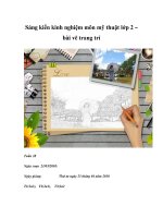 Sáng kiến kinh nghiệm môn mỹ thuật lớp 2 – bài vẽ trang trí pdf