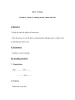 Unit 3: At home.Period 14: Lesson 1: Getting started, Listen and read pps