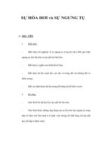 SỰ HÓA HƠI và SỰ NGƯNG TỤ pdf