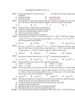 ĐỀ KIỂM TRA MÔN VẬT LÍ 12 pot