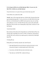 Các kỹ năng của Kiến trúc sư dữ liệu Rational, Phần 2 pptx