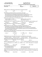 ĐỀ KIỂM TRA SỐ 4 MÔN VẬT LÝ 12 NC pot