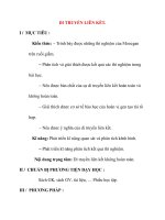 Giáo án Sinh Học lớp 12 Ban Tự Nhiên: DI TRUYỀN LIÊN KẾT ppt