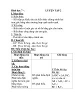 Hình học 7 -: LUYỆN TẬP 2 docx