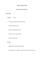 Chương I: KHỐI ĐA DIỆN - Bài dạy: ÔN TẬP CHƯƠNG 1 pdf