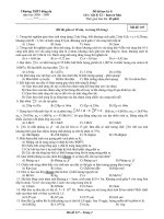 Đề thi học kỳ ii môn: vật lý 12 – Mã đề: 227 pptx